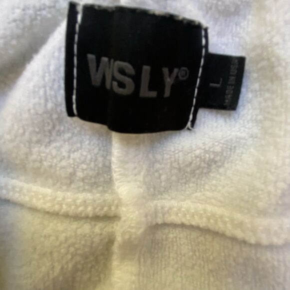 WSLY The Ecosoft Tie Up Jogger Soft Cream White Women’s SZ L - Picture 6 of 7